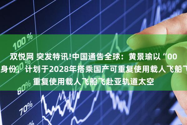 双悦网 突发特讯!中国通告全球：黄景瑜以“009号太空游客”身份，计划于2028年搭乘国产可重复使用载人飞船飞赴亚轨道太空
